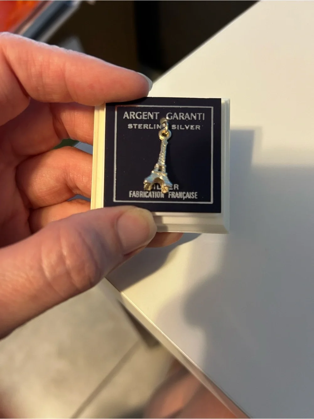 Vintage - Sterling Silver Eiffel Tower Charm Pendant